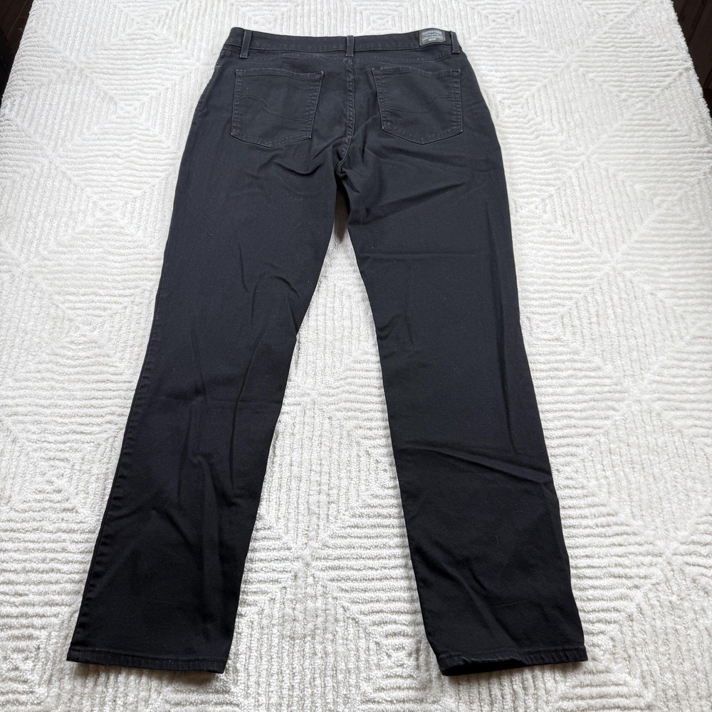 Signature Levi Strauss Gold Jeans Mens 33x32 Black Mid-Rise Straight Stretch - Picture 2 of 15